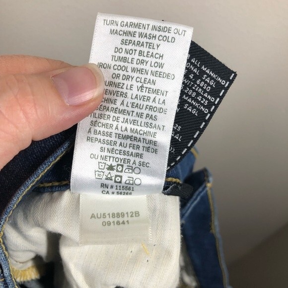 7 for All Mankind Raw Hem Denim Highwaisted Jean Shorts 25 - Picture 5 of 7